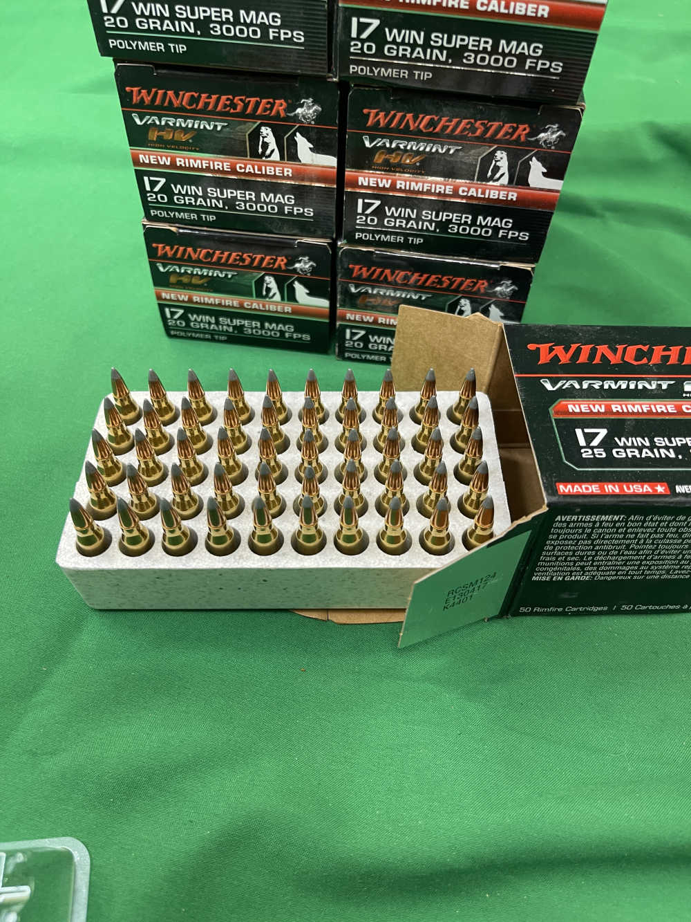 Winchester varmint 17WSM 25gr poly 350 Rounds total-img-2