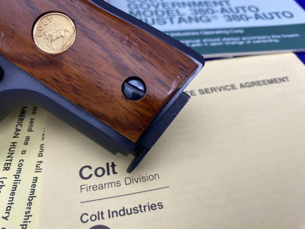1986 Colt Mustang -FIRST EDITION- .380 *LIMITED EDITION 345 OF 1,000 MADE*-img-3