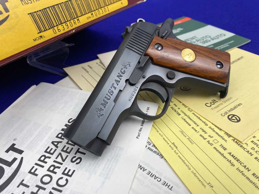 1986 Colt Mustang -FIRST EDITION- .380 *LIMITED EDITION 345 OF 1,000 MADE*-img-2