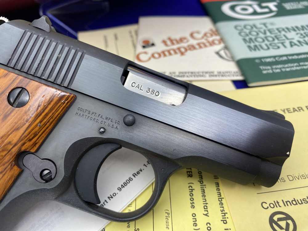 1986 Colt Mustang -FIRST EDITION- .380 *LIMITED EDITION 345 OF 1,000 MADE*-img-17