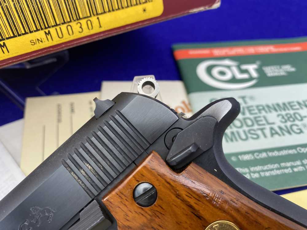 1986 Colt Mustang -FIRST EDITION- .380 *LIMITED EDITION 345 OF 1,000 MADE*-img-6
