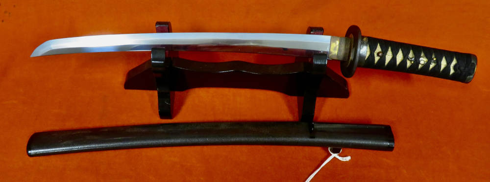Antique Japanese Wakizashi – Signed Terushige – Shitahara School – NBTHK-img-3