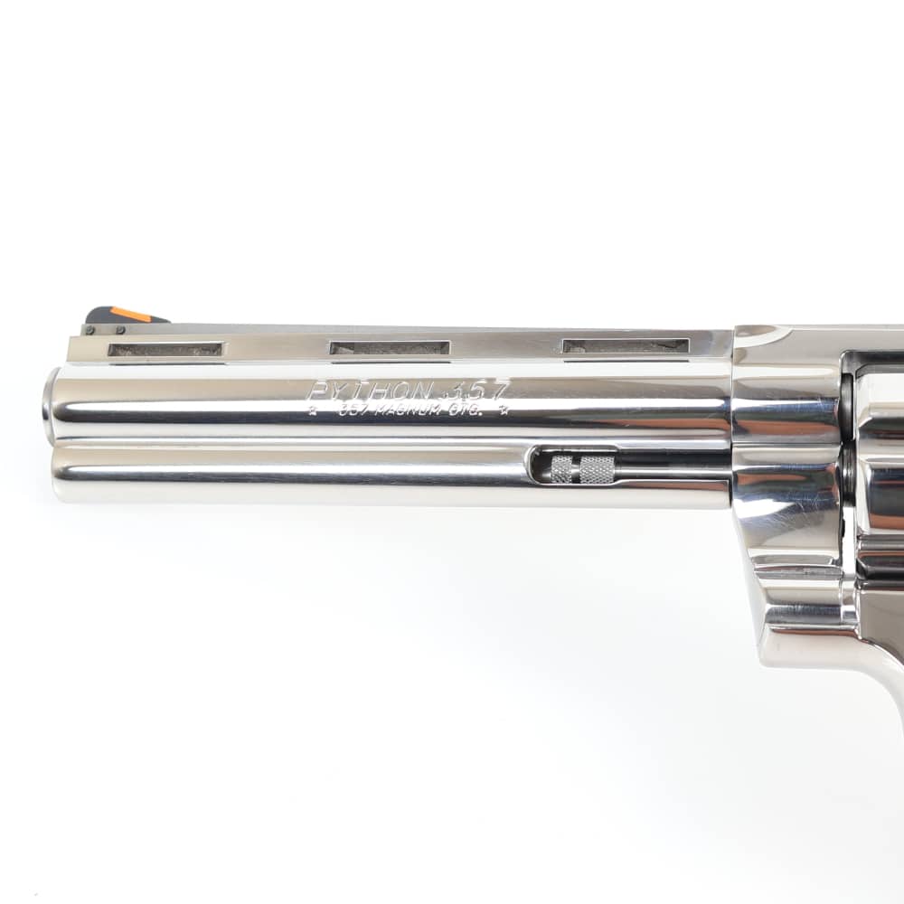 Colt Python, 357 Magnum 6” Barrel Bright Stainless/Black VERY NICE 1990!-img-12
