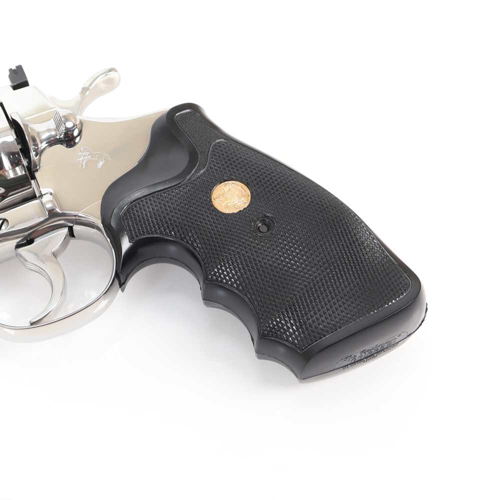Colt Python, 357 Magnum 6” Barrel Bright Stainless/Black VERY NICE 1990!-img-10