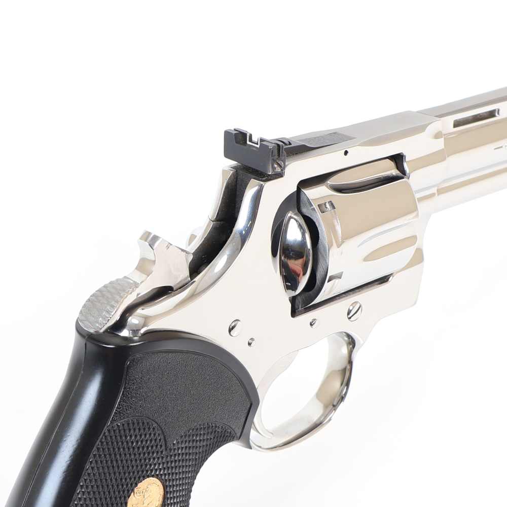 Colt Python, 357 Magnum 6” Barrel Bright Stainless/Black VERY NICE 1990!-img-19