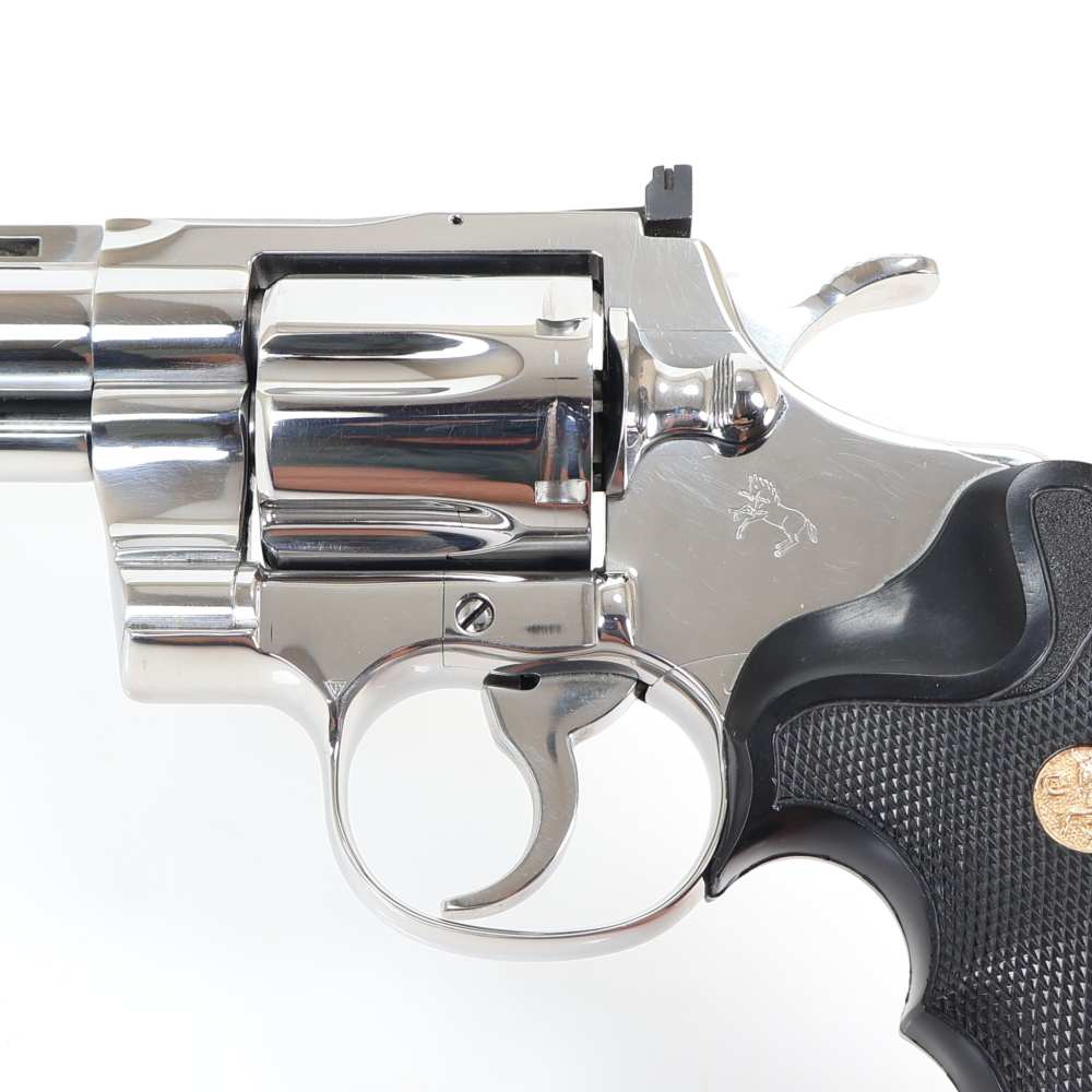 Colt Python, 357 Magnum 6” Barrel Bright Stainless/Black VERY NICE 1990!-img-11