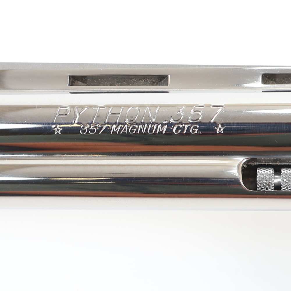Colt Python, 357 Magnum 6” Barrel Bright Stainless/Black VERY NICE 1990!-img-17