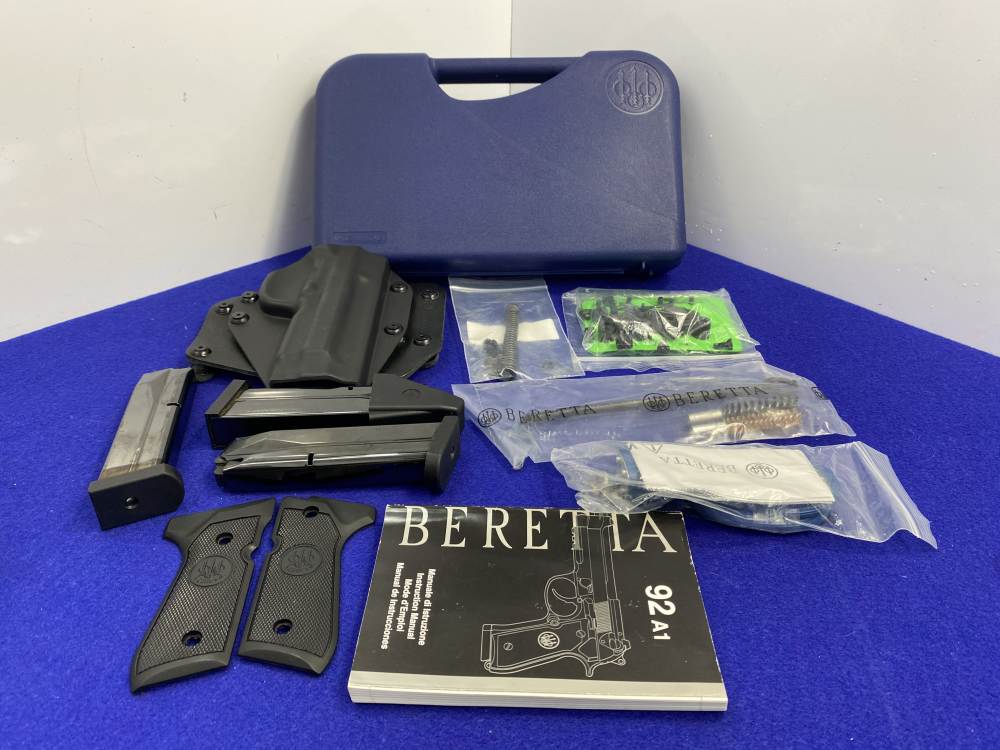 Beretta 92A1 9mm Black 4.9" *STREAMLIGHT TLR-1 & ALIEN GEAR HOLSTER*-img-5