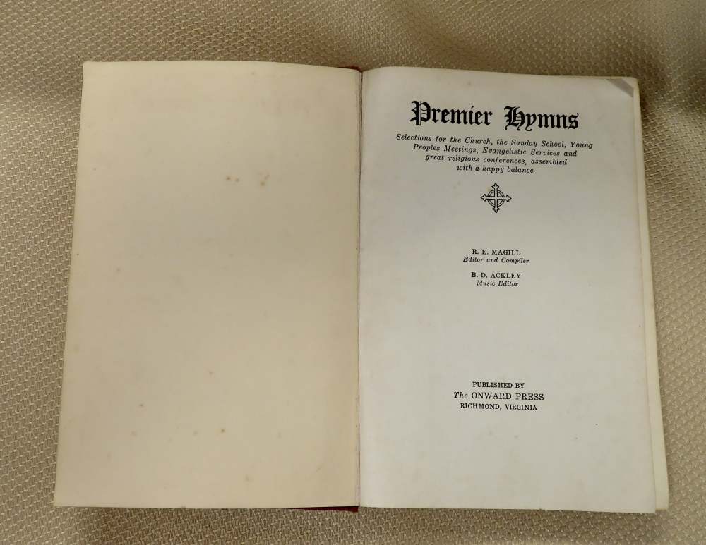 Premier Hymns song book copyright 1926-img-2
