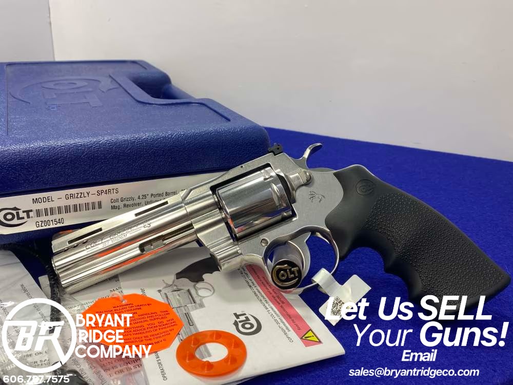 Colt Grizzly .357 Mag Stainless 4.25" *PORTED BARREL & UNFLUTED CYLINDER*-img-0