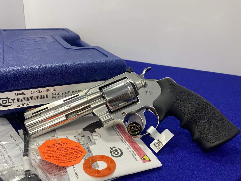 Colt Grizzly .357 Mag Stainless 4.25" *PORTED BARREL & UNFLUTED CYLINDER*-img-2