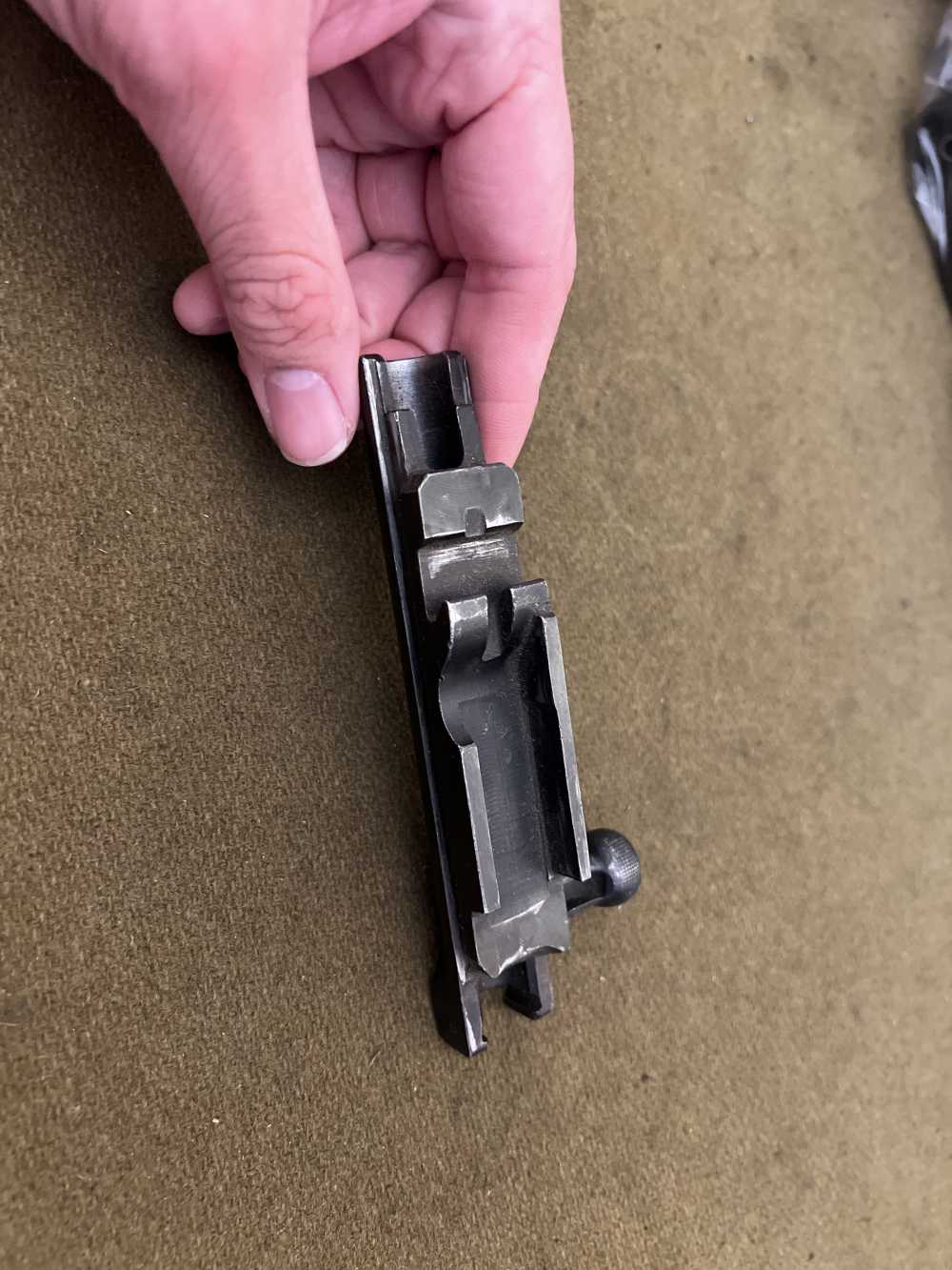 Original blued Russian SKS 45 7.62x39 bolt carrier part semi auto rifle -img-2