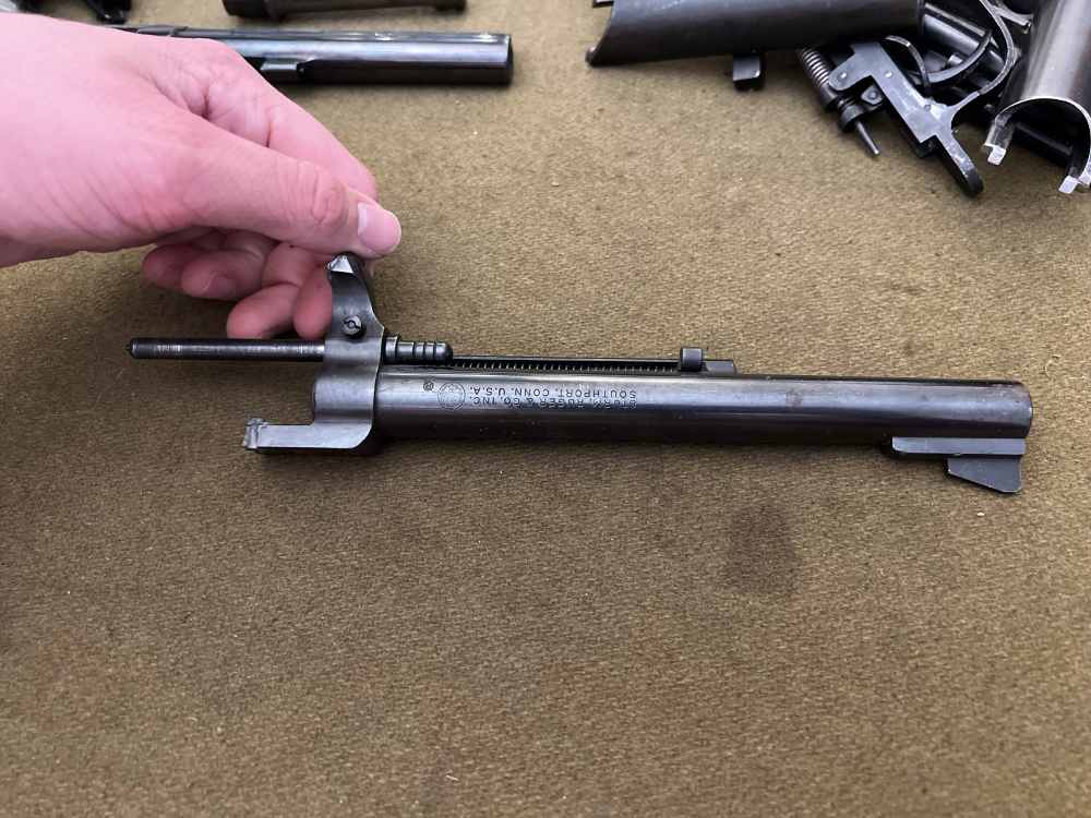 Ruger Blackhawk .44 Magnum barrel and ejector assemble w/ cylinder pin 7.5”-img-1