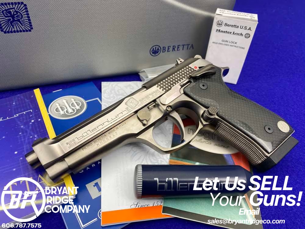 2002 Beretta 92 Billennium 9mm 5" -DESIRABLE BILLENNIUM MODEL- Only 2000-img-0