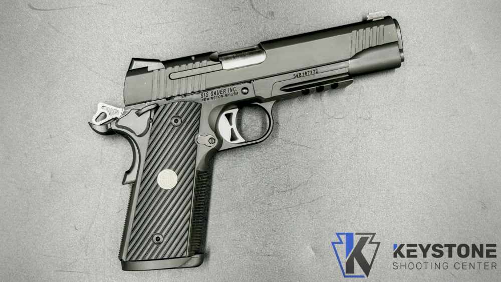 Rare Sig Sauer 1911TR-9 Tacops 5" 9mm Original Box & 2 Magazines-img-0
