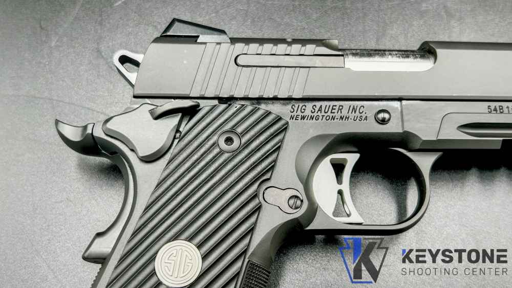 Rare Sig Sauer 1911TR-9 Tacops 5" 9mm Original Box & 2 Magazines-img-7