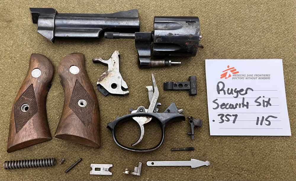 Ruger Security Six .357 Magnum revolver parts kit repair lot barrel grips-img-0