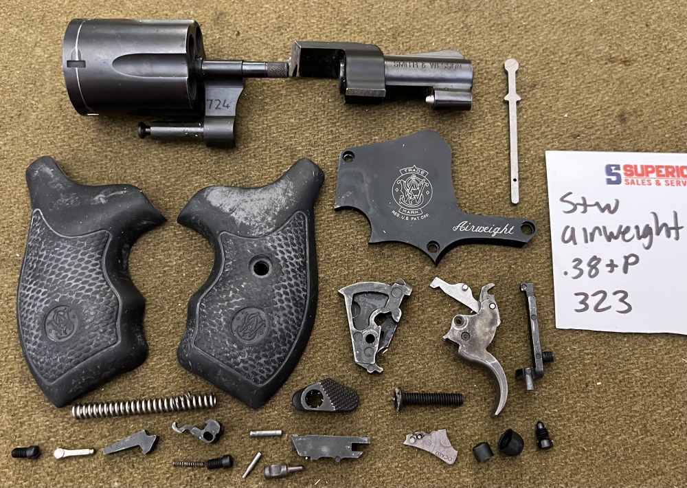 Smith & Wesson 642 Airweight .38 +P revolver parts kit repair lot barrel -img-0
