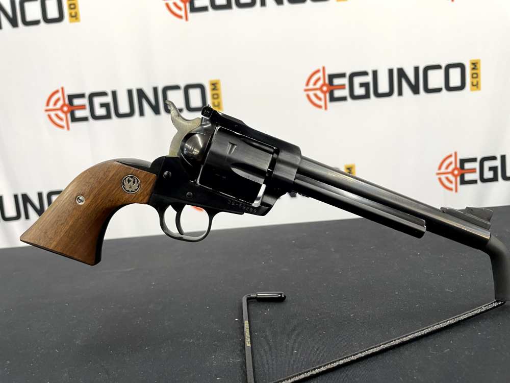 RUGER NEW MODEL BLACKHAWK .357 MAGNUM 6 1/2" 6RD BLUE/WOOD-img-0