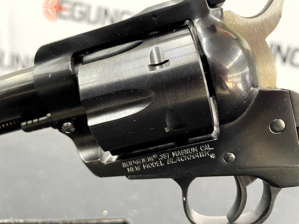 RUGER NEW MODEL BLACKHAWK .357 MAGNUM 6 1/2" 6RD BLUE/WOOD-img-3