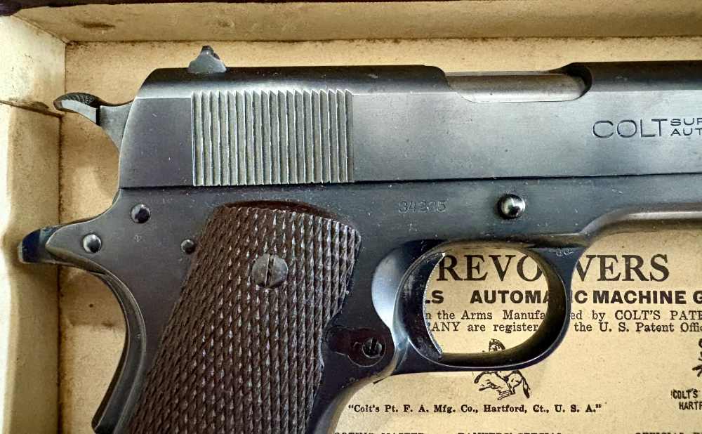 COLT SUPER 38 AUTOMATIC - RARE 1939 PRE-WAR WITH BOX AND MANUAL-img-7