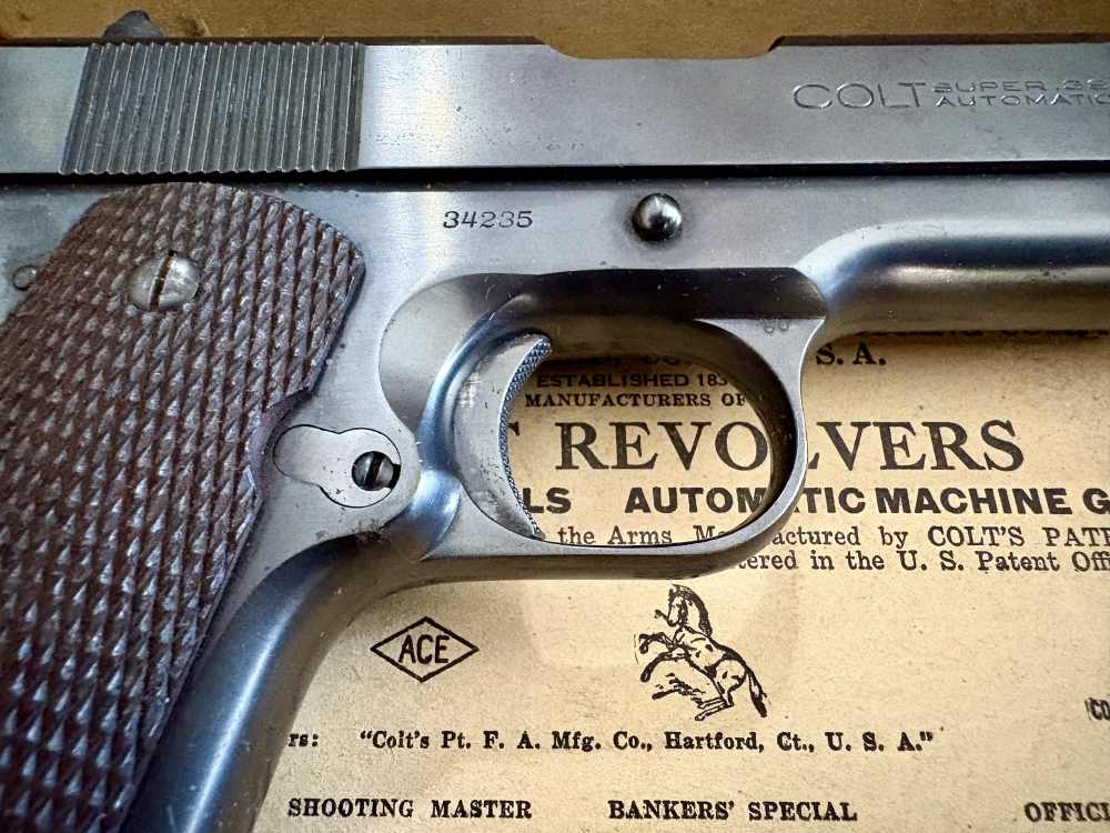 COLT SUPER 38 AUTOMATIC - RARE 1939 PRE-WAR WITH BOX AND MANUAL-img-8