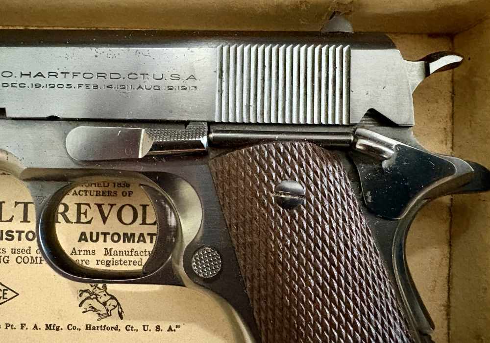 COLT SUPER 38 AUTOMATIC - RARE 1939 PRE-WAR WITH BOX AND MANUAL-img-12