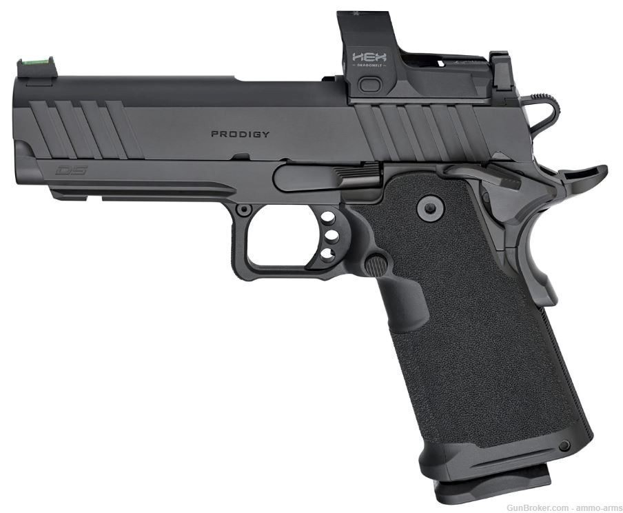 Springfield 1911 DS Prodigy AOS HEX Dragonfly 9mm 4.25" Black PH9117AOSD-img-2