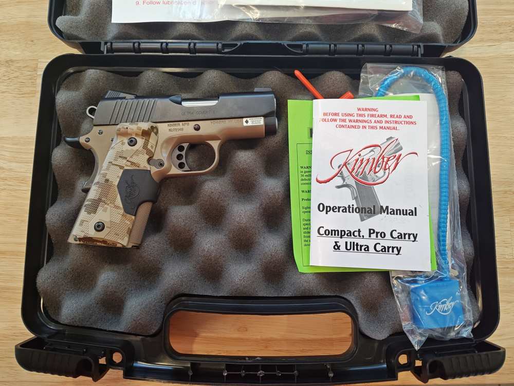 Kimber 1911 Ultra Covert II, .45 ACP, CT Laser Grips, 3", Excellent-img-0