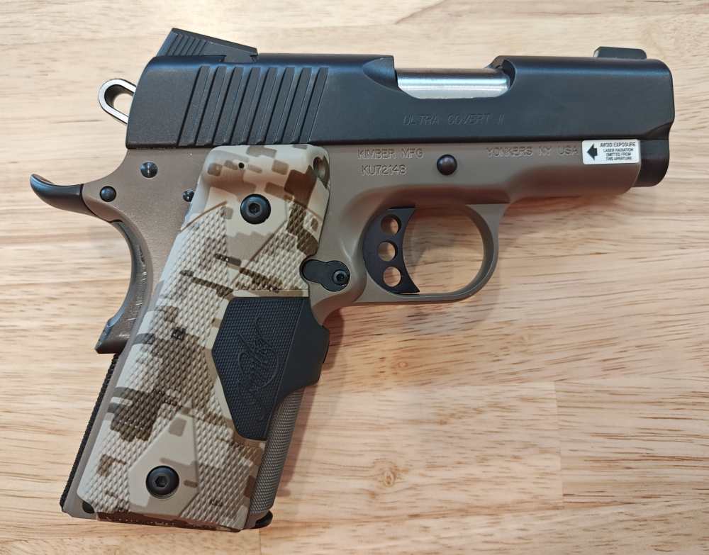 Kimber 1911 Ultra Covert II, .45 ACP, CT Laser Grips, 3", Excellent-img-3