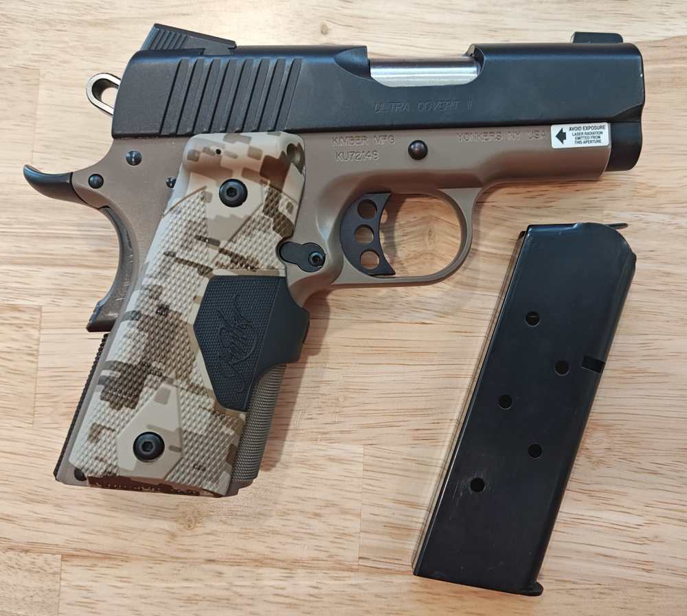 Kimber 1911 Ultra Covert II, .45 ACP, CT Laser Grips, 3", Excellent-img-1