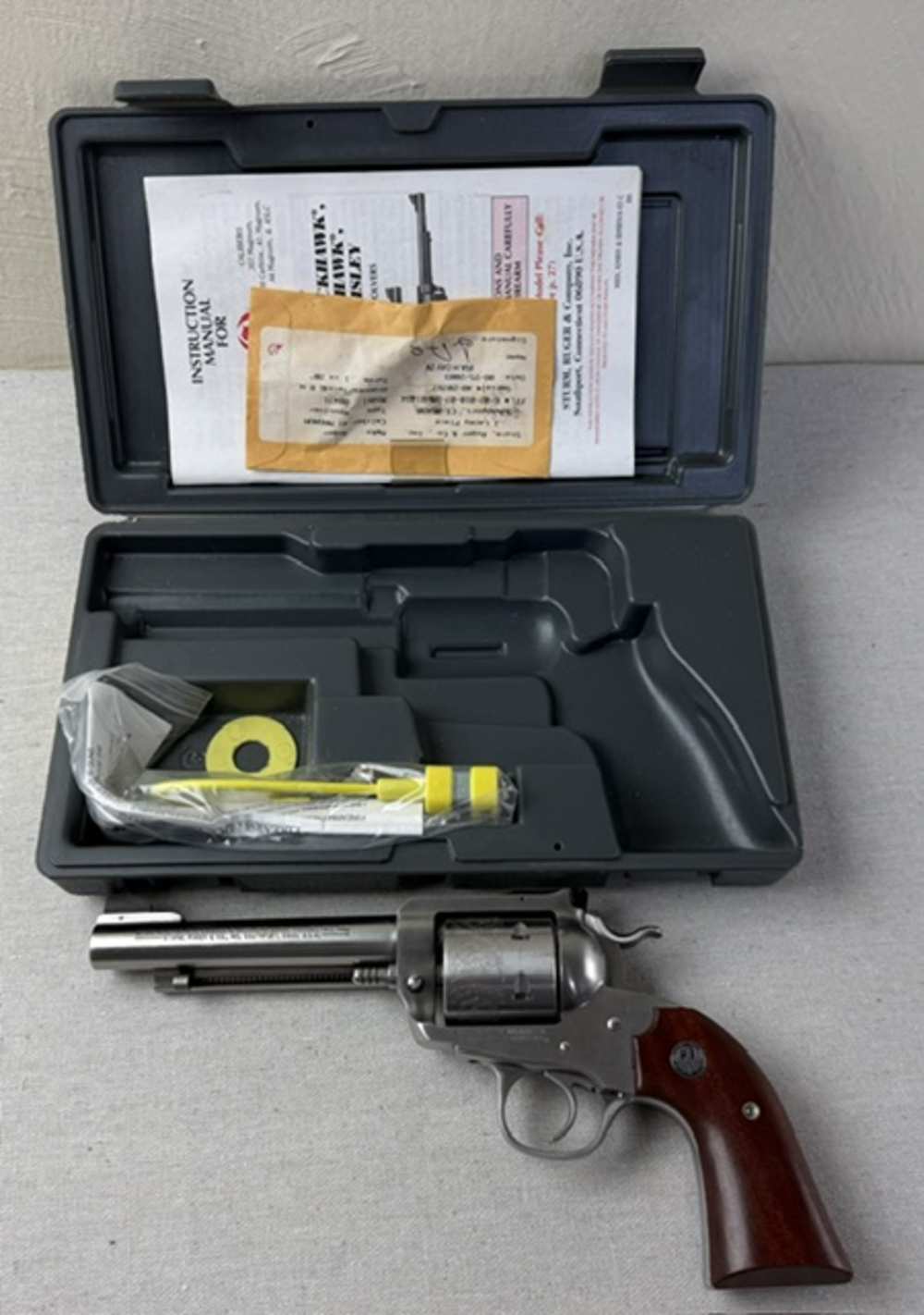 Ruger New Model Blackhawk 41 Mag 5.5" Stainless W/Box Bisley-img-22