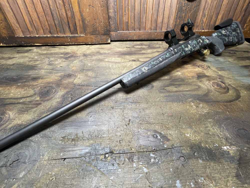 Savage 110 6.5 PRC Bolt Action Rifle, Hogue Stock, 20MOA scope Mount 30mm-img-0