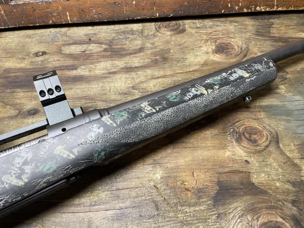 Savage 110 6.5 PRC Bolt Action Rifle, Hogue Stock, 20MOA scope Mount 30mm-img-6
