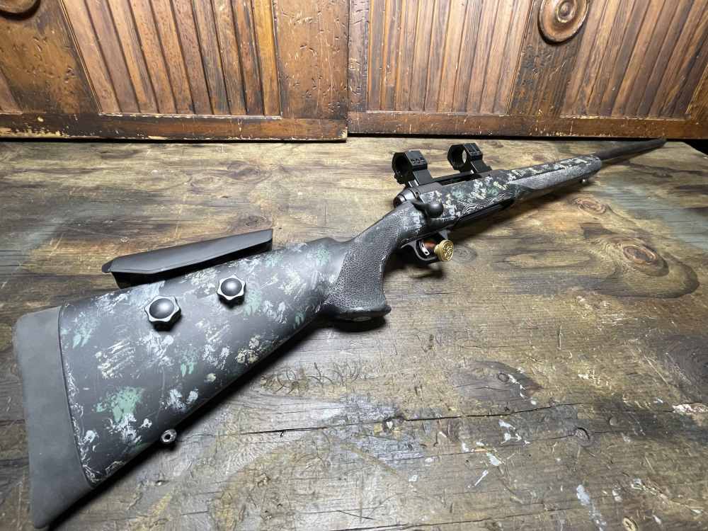 Savage 110 6.5 PRC Bolt Action Rifle, Hogue Stock, 20MOA scope Mount 30mm-img-9