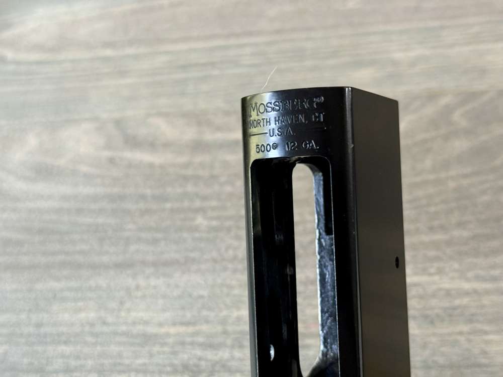 MOSSBERG 500 500A STRIPPED RECEIVER BLUED DRILLED & TAPPED 12 GAUGE-img-6