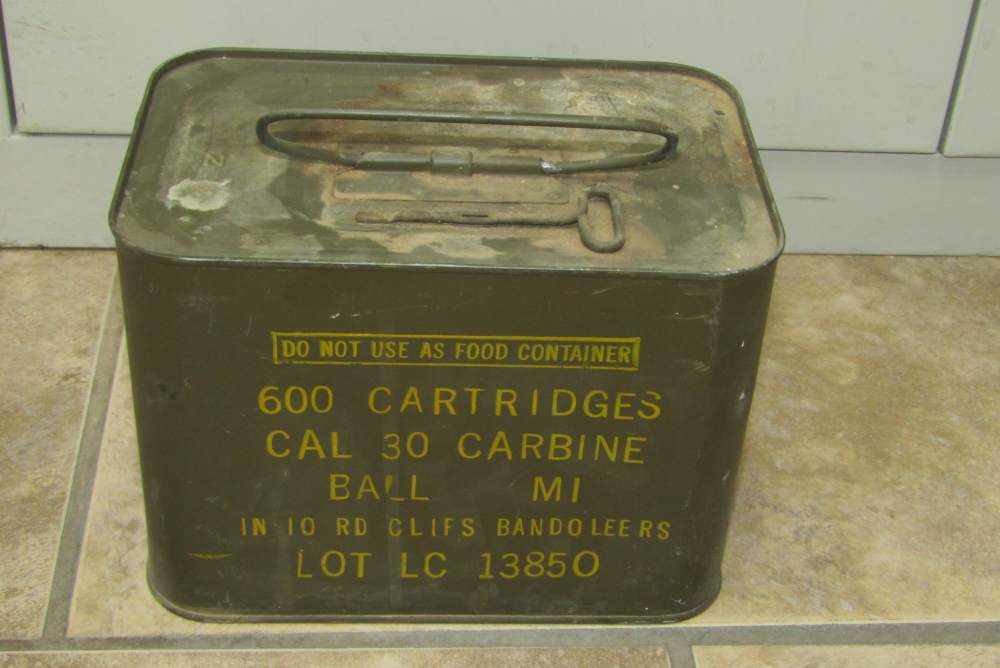 USGI .30 Carbine Ammo 600 Rounds Sealed Spam Can Lake City-img-1