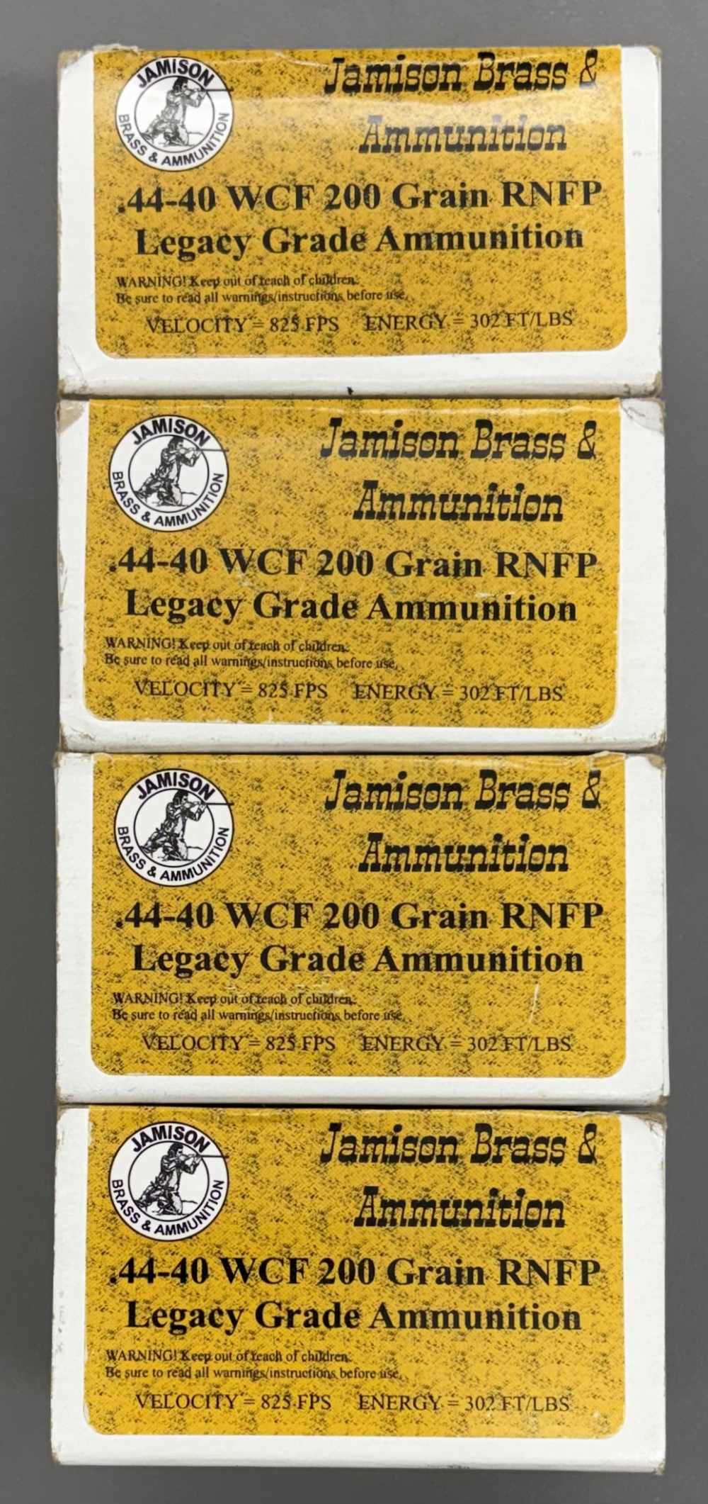 Jamison Brass & Ammunition - .44-40 WCF - 200 Grain RNFP - 80 Rounds-img-1