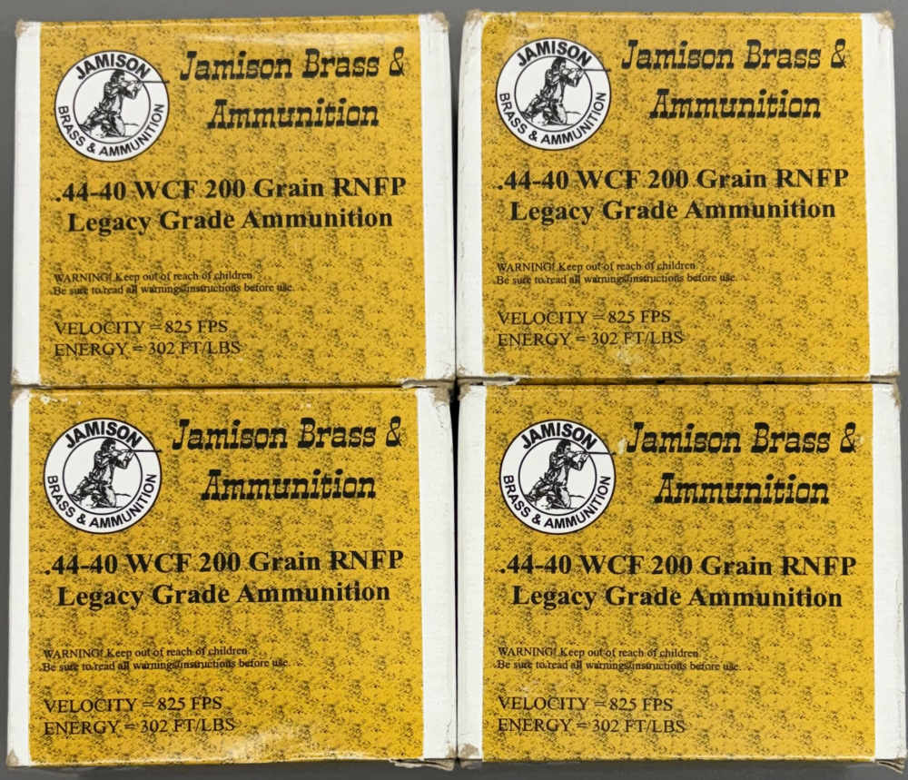Jamison Brass & Ammunition - .44-40 WCF - 200 Grain RNFP - 80 Rounds-img-0