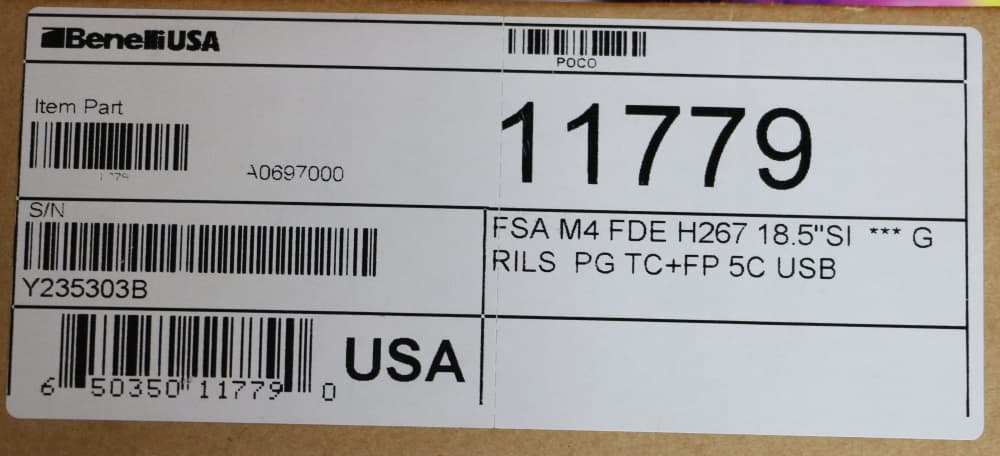 NEW! Benelli M4 Tactical 12GA 5+1 18.5" Pistol Grip Shotgun 11779-img-50