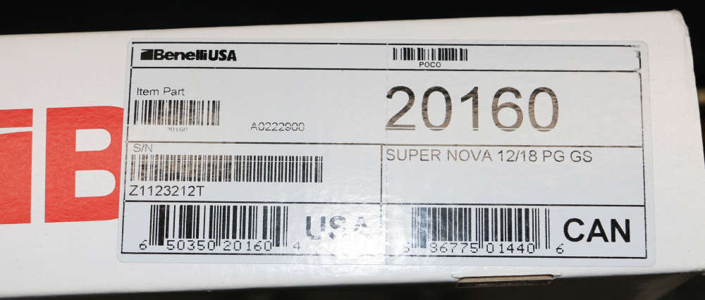 New Benelli SuperNova Tactical 12GA Pump Shotgun 4+1 20160-img-53