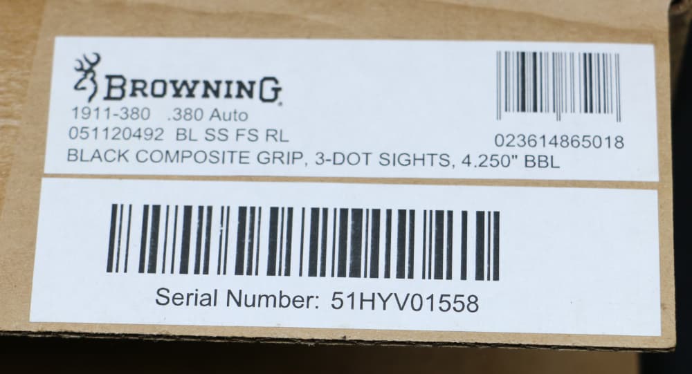 New! Browning 1911-380 Stainless Semi-Auto 380ACP 4.25" 8rd Pistol -img-24