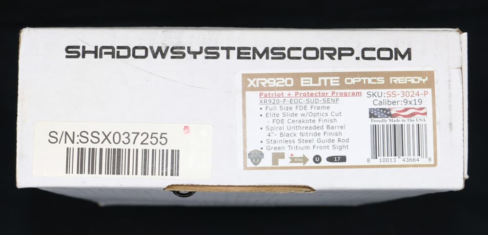 NEW! Shadow Systems XR920 Elite Patriot Optic FDE Pistol -img-28