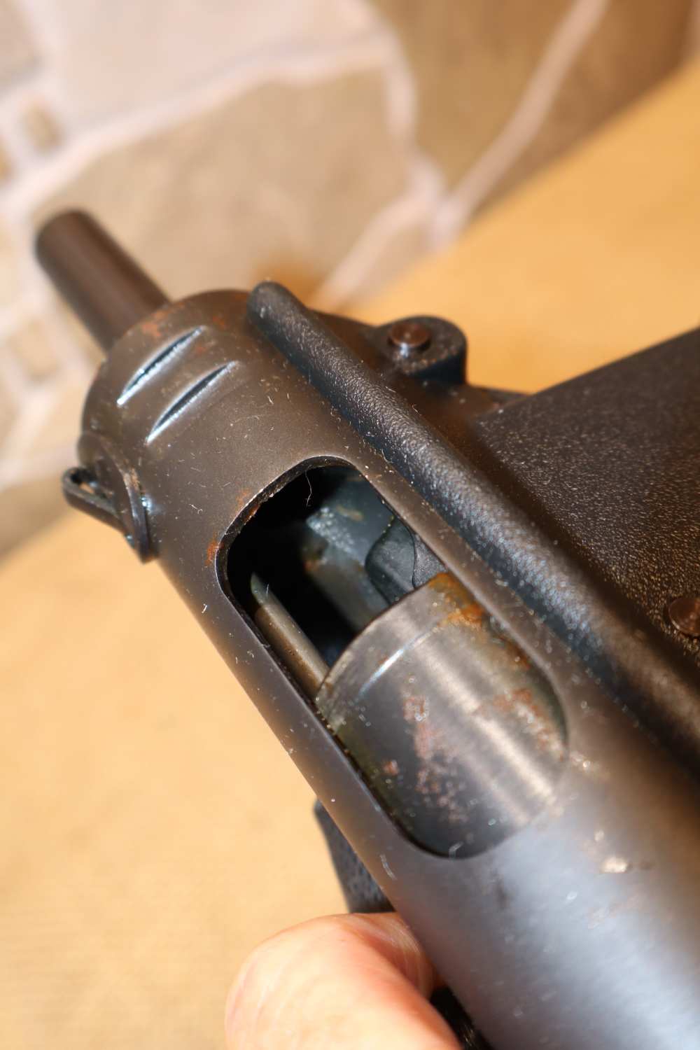 Intratec Mod. AB-10 9mm Semi Auto Pistol with Stick Mag-img-11