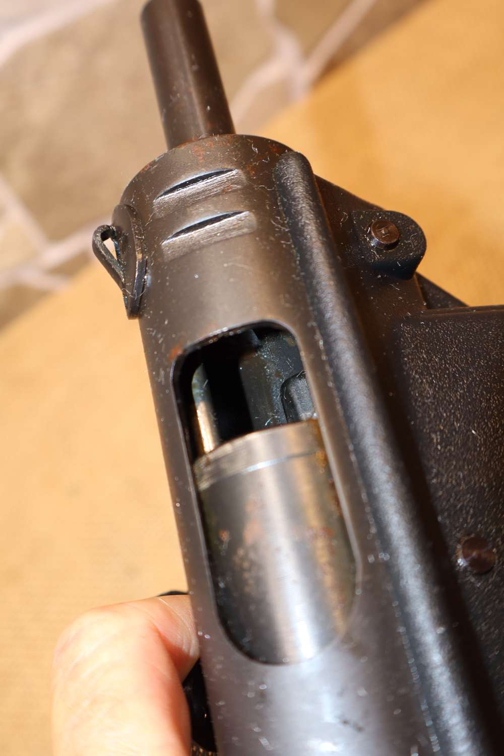 Intratec Mod. AB-10 9mm Semi Auto Pistol with Stick Mag-img-12
