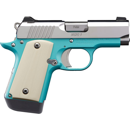 3700647 Kimber Micro 9 Bel Air 9mm Luger 3.1" Stainless Steel|Bel Blue-img-0