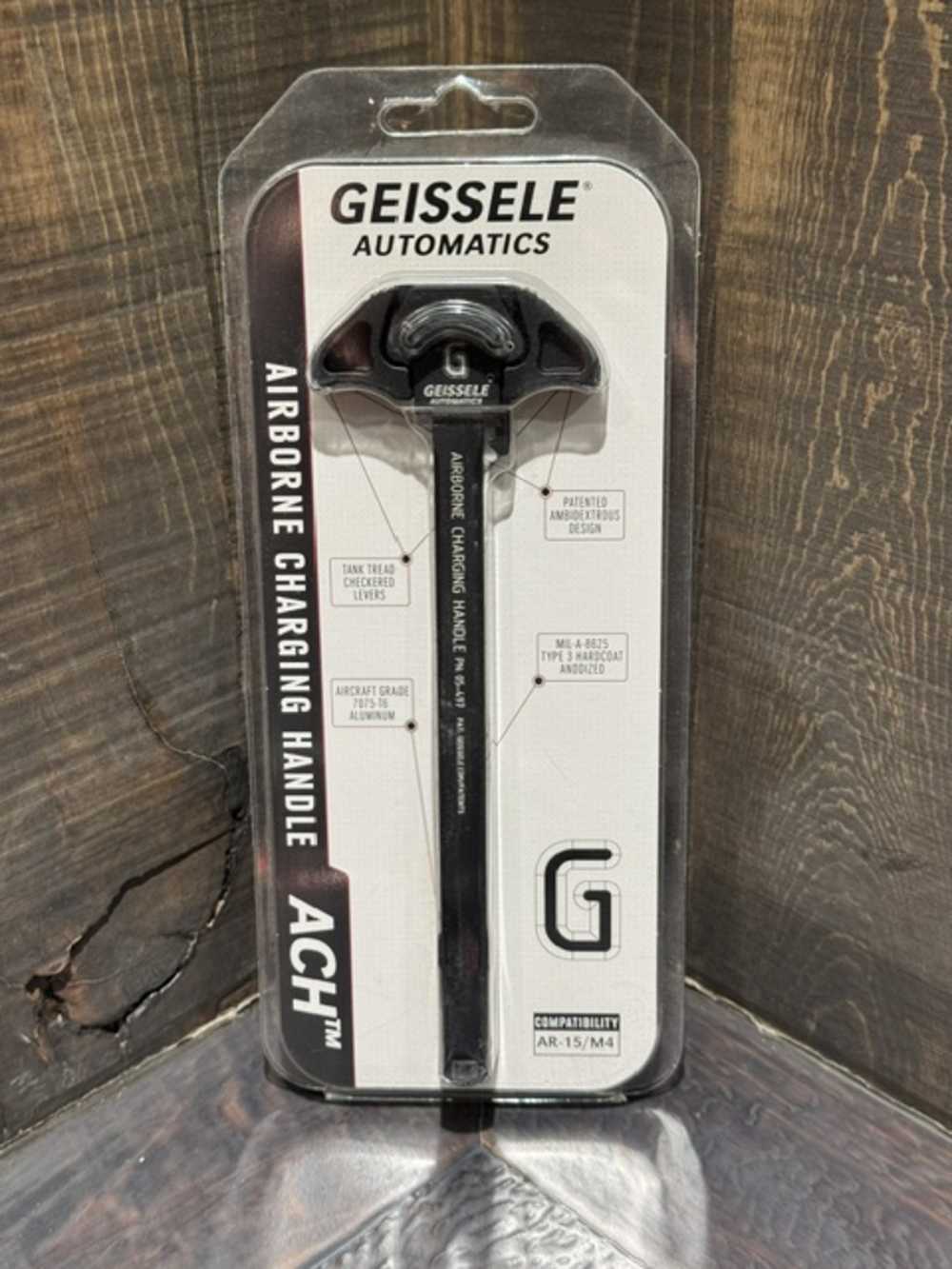 Geissele Airborne Charging Handle ACH - Black-img-0