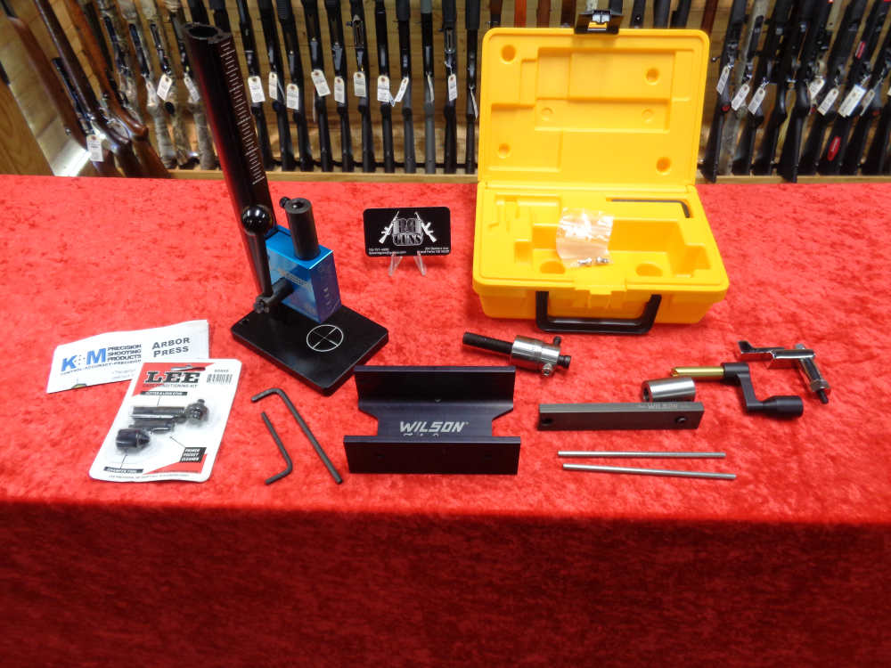 KM Precision Arbor Press Wilson Tools Case Trimmer Kit Rifle Reloading Part-img-0