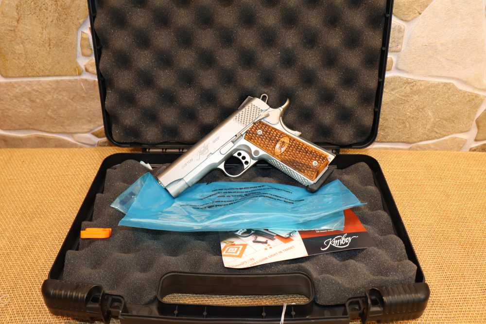 Stainless 1911 PRO RAPTOR II 45 acp Semi Auto Pistol in Factory Box -img-0