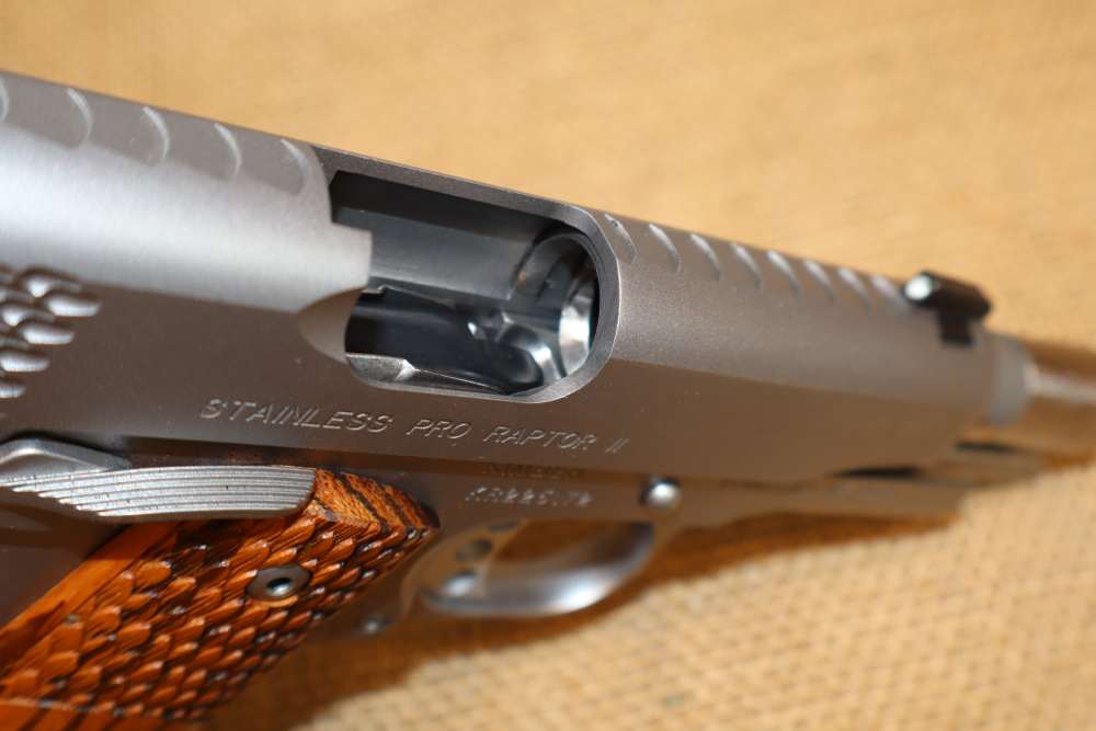 Stainless 1911 PRO RAPTOR II 45 acp Semi Auto Pistol in Factory Box -img-12